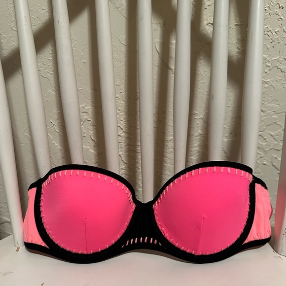Victoria’s Secret | Neon Colorblock The Flirt Bandeau Bikini Top | Size 34B - Picture 2 of 8